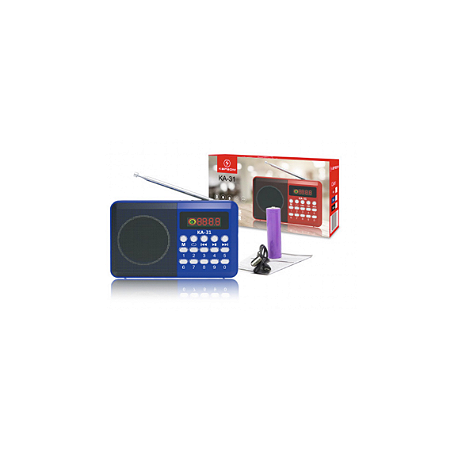 Mini Rádio KA-31 KAPBOM Radinho Fm Digital De Bolso Portátil Bluetooth Recarregável
