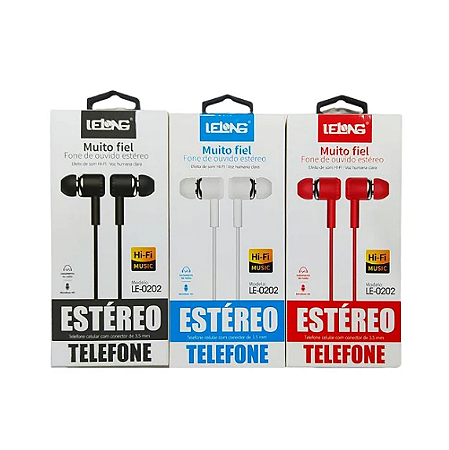 Fone de Ouvido com Microfone LE-0202