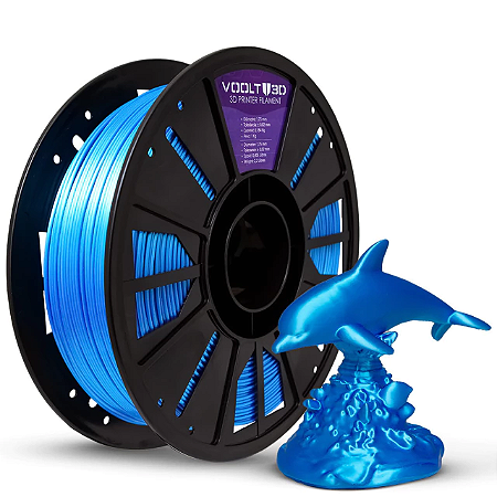 Filamento PLA Azul Sky V-Silk High Speed Premium - 1Kg