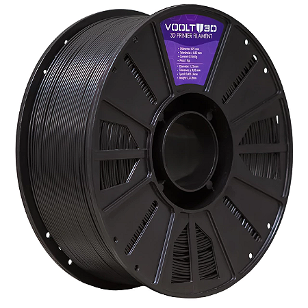 Filamento ABS Preto High Speed Premium - 1Kg