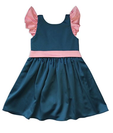 vestido de cetim rodado