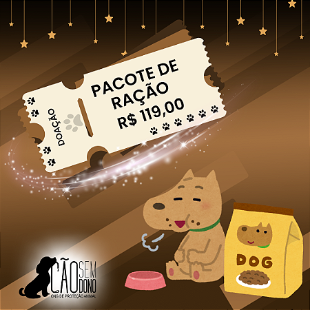 Doação 1 Pacote de Ração