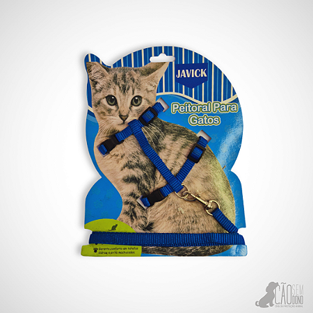 Peitoral para gatos Azul