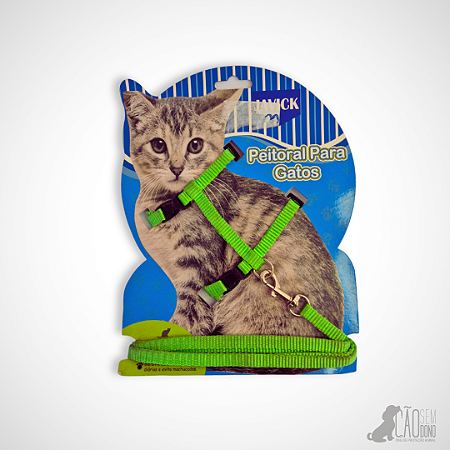 Peitoral para gatos Verde