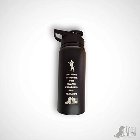 Squeeze Preto Cão sem Dono 600ml