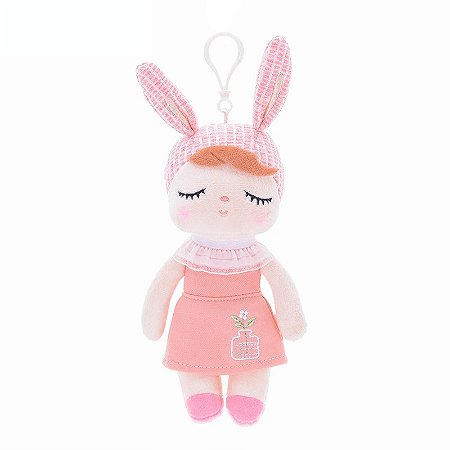 Boneca Metoo Mini Angela Jardineira Coral Original - 22cm