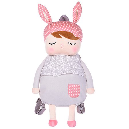 Mochila Infantil Metoo Angela Clássica Cinza