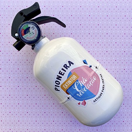 Extintor de Pó Colorido para Chá Revelação 1Kg