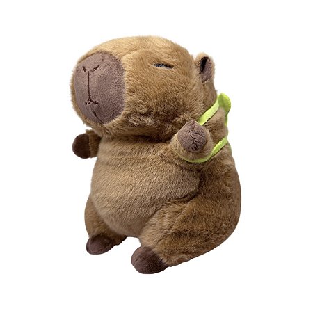 Pelúcia Capivara Mochila Tartaruga - 20cm