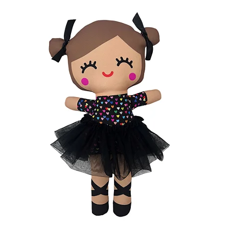 Boneca de Pano Articulada Bailarina Ivy - G
