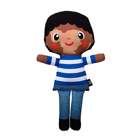 Boneco de Pano Inclusivo Vitiligo Ben - G