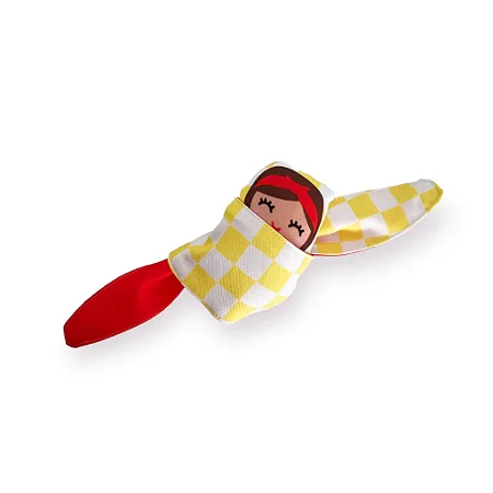 Bebê + Sling | Boneca de Pano Bia Óculos Quadriculada