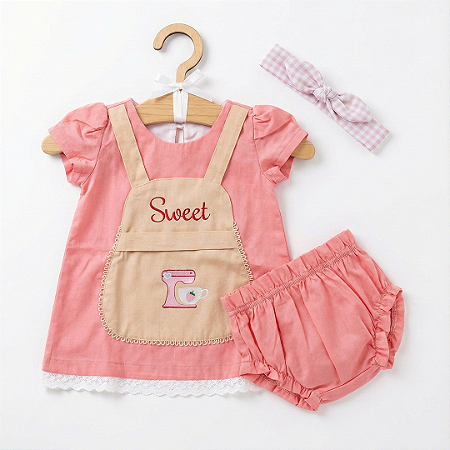 Vestido Fantasia Metoo Angela Chef para Bebê