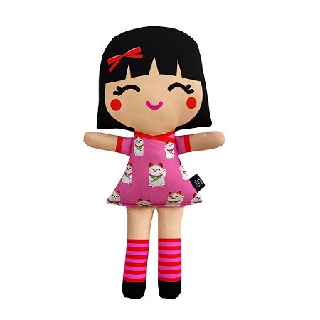 Boneca de Pano Oriental Melissa Gatinhos - G