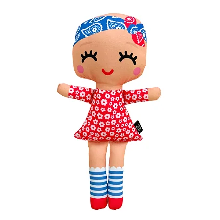 Boneca de Pano Inclusiva Vicky em Tratamento de Câncer - G