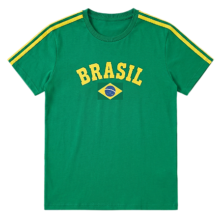 Camiseta Brasil Verde Bandeira - Unissex