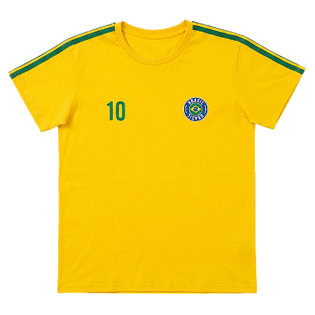 Camiseta Brasil Amarelo Ouro - Unissex
