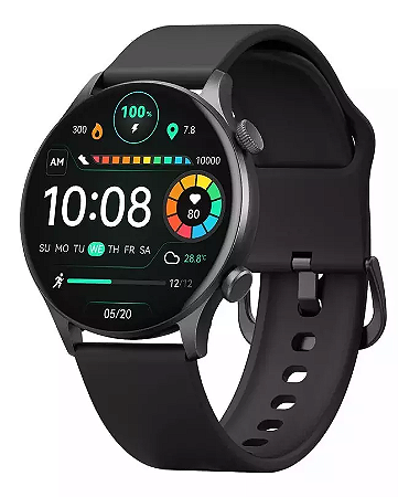 Smartwatch Xiaomi Haylou Solar Plus LS16 Amoled A Prova Dagua - Preto