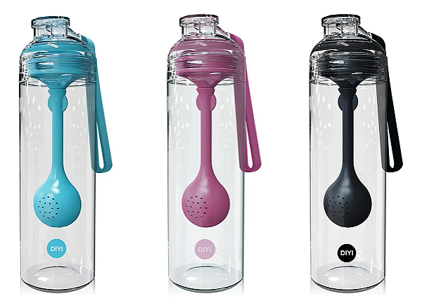 Garrafa Plástica Com Infusor Para Chás E Frutas 500 Ml Diyi