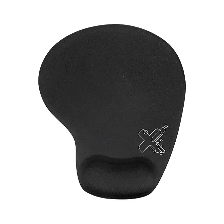 Base para mouse ergonômico com apoio de gel preto Maxprint