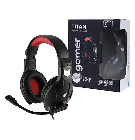 Fone de ouvido headset gamer titan usb com microfone Dazz