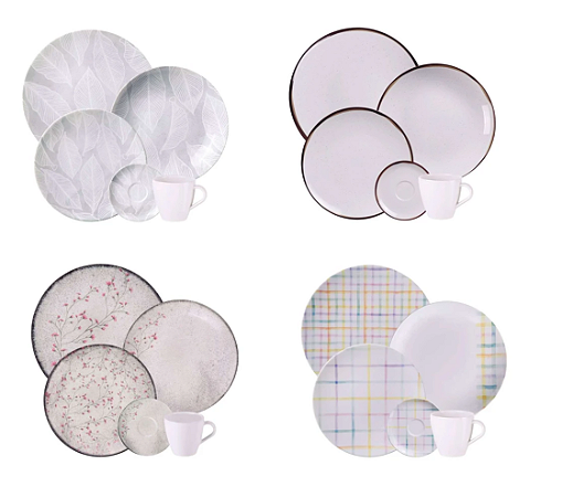 Jogo de jantar/chá porcelana 20 peças Tramontina