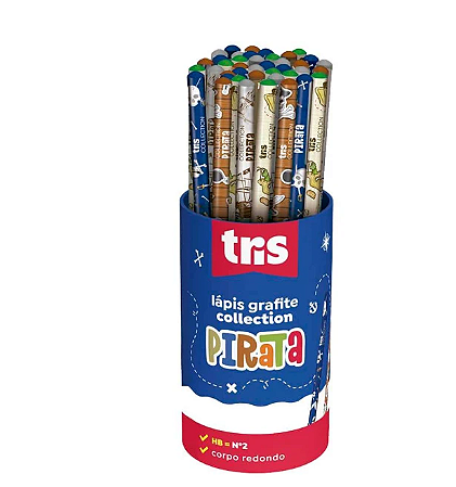 Lápis Grafite Collection Pirata – HB – Pote C/48 un – Tris