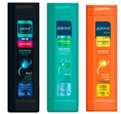 Shampoo masculino anticaspa 4 em 1 325ml Above