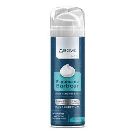 Espuma De Barbear Above Men Com Aloe Vera E Mentol 150ml
