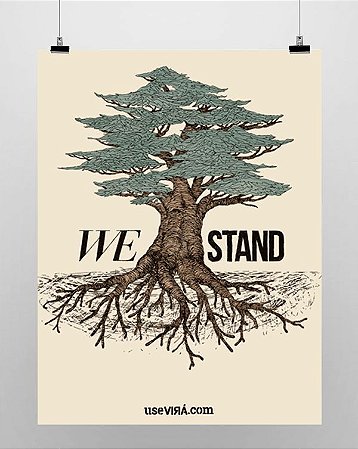 "WE STAND" | Poster (Sem Moldura/Com Moldura)