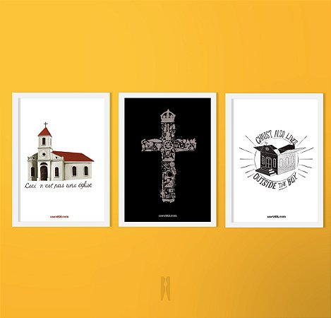 Kit Igreja e Clássicos | Poster (Sem Moldura / Com Moldura)
