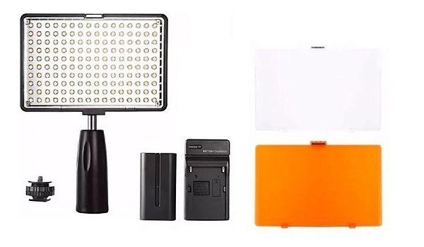 ILUMINADOR DE VÍDEO LED LD-180 Kit