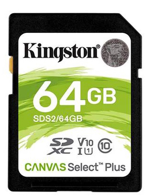 CARTÃO DE MEMÓRIA 64GB Kingston Class10 - 100MBs