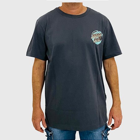 Camiseta Santa Cruz Stipple Wave Dot Chumbo