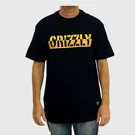 Camiseta Grizzly Two Faced S/S Preto