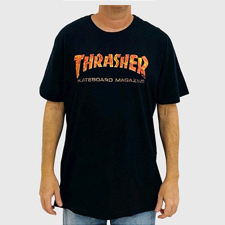 Camiseta Thrasher Skategoat Inferno Preto