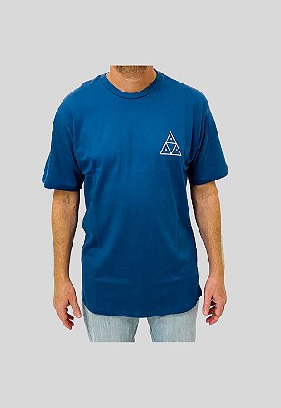 Camiseta Huf Silk Lupus Noctem Azul Marinho Masculina