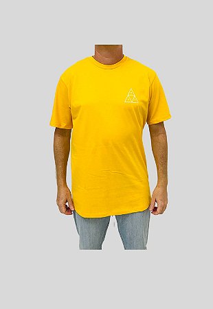Camiseta Huf Silk Esentials TT Amarela Masculina