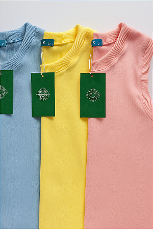 Regata Malha Mista Canelada