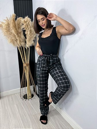 Pijama Calça Xadrez Moon