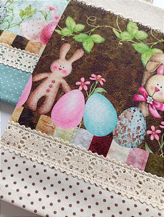 Kit Pano de Prato Tema Páscoa - Modelo 10