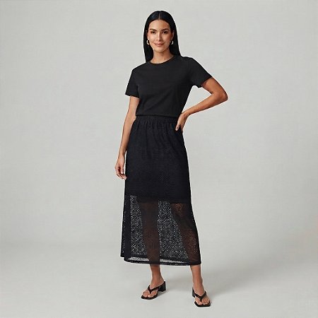 Saia Midi Renda