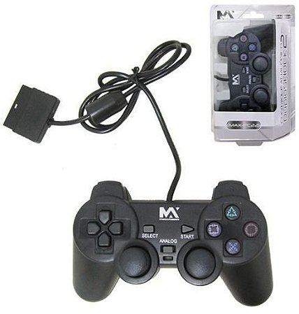 CONTROLE PLAYSTATION 2 MAXMIDIA MAX-PC22