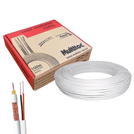 CABO COAXIAL RF 4 MM+ 2X26AWG EXT MT BIPOLAR MULTITOC 2084