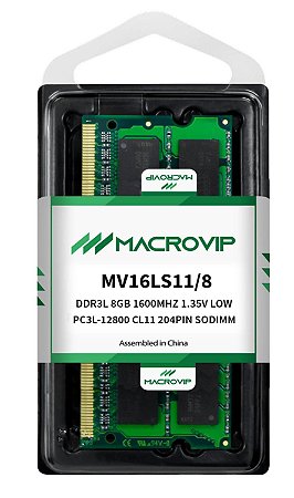 MEMORIA NOTEBOOK 8.0 GB DDR3L 1600 MACROVIP MV16LS11/8