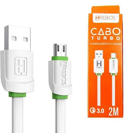 CABO USB V8 2 MT HREBOS HS-221
