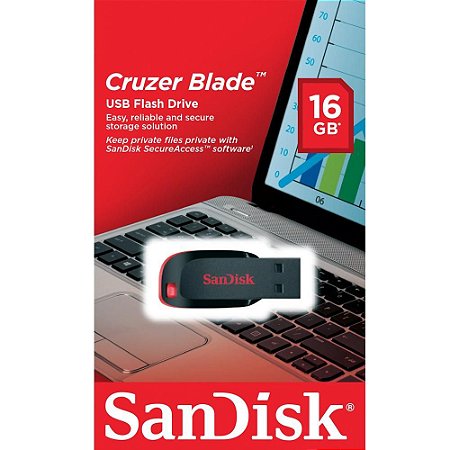 Pen Drive Cruzer Blade Sandisk USB 2.0 16GB