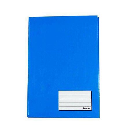 CADERNO BROCHURA CD 1/4 96F AZUL FORONI