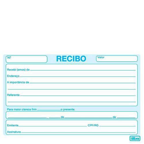 RECIBO COMERCIAL S/CANHOTO 50F PEQ TILIBRA 155454
