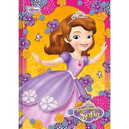 CADERNO BROCHURA CD 1/4 96F PRINCESINHA SOFIA (TILIBRA)